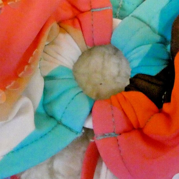 Colorful Bandeau Bikini Top Bathing suit Swimwear Arizona Removable Pads Size S - Picture 5 of 7